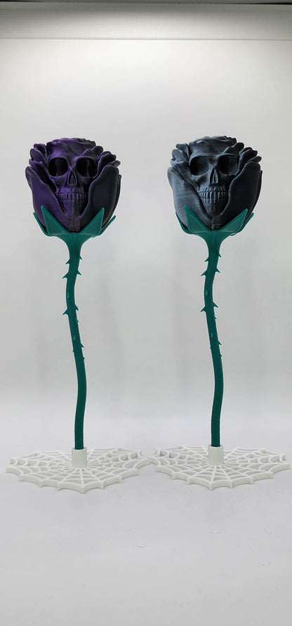 Skull Rose, Spider Web Stand
